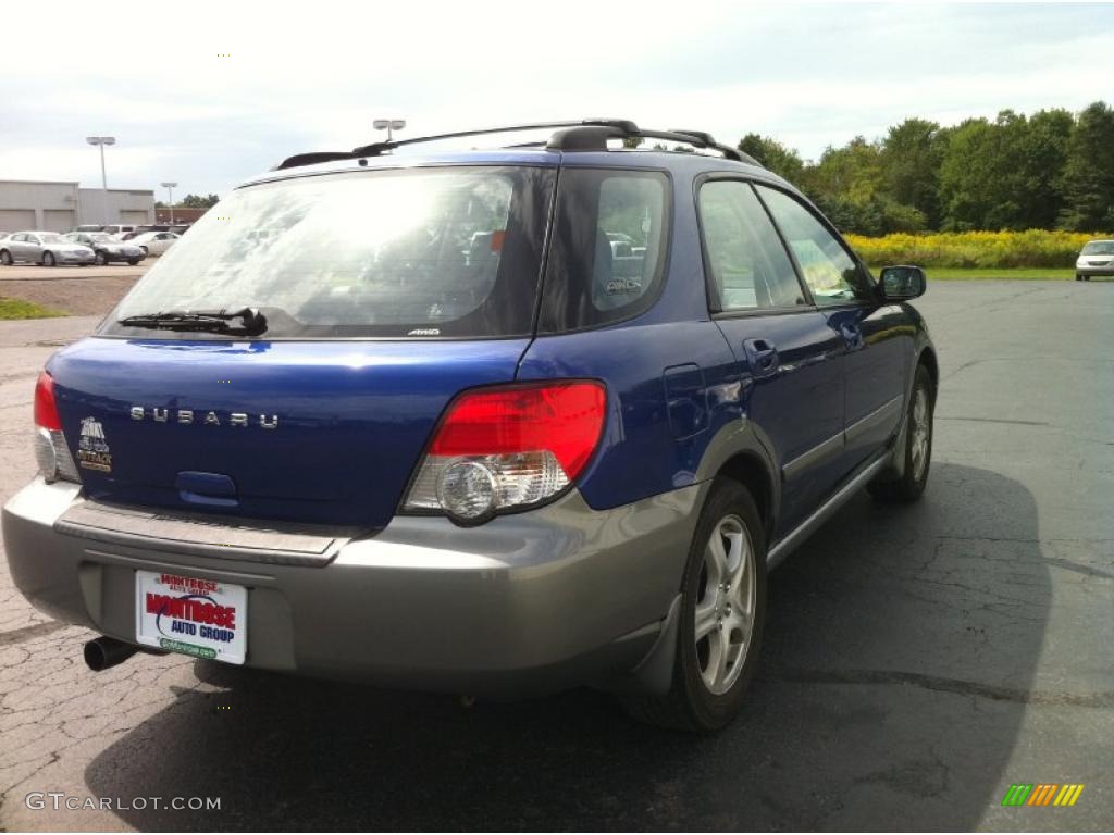 2004 Impreza Outback Sport Wagon - Pacifica Blue Pearl / Gray photo #5