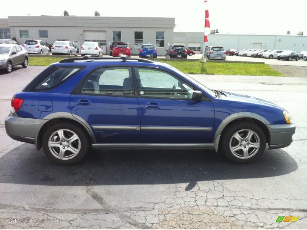 2004 Impreza Outback Sport Wagon - Pacifica Blue Pearl / Gray photo #6