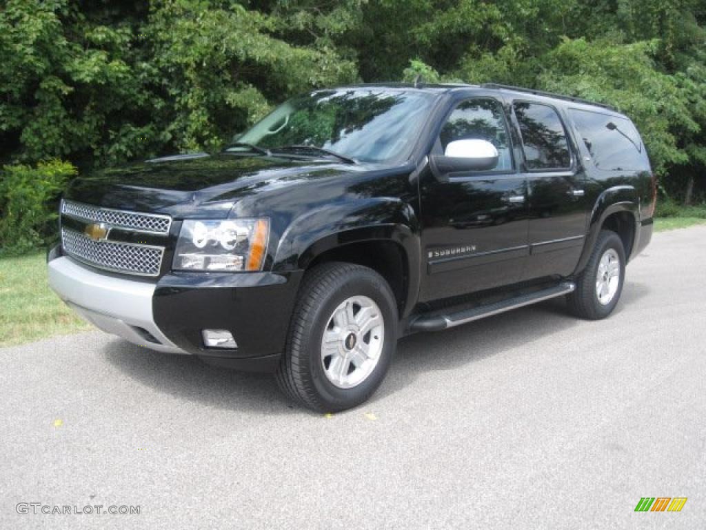 2007 Suburban 1500 Z71 4x4 - Black / Light Titanium/Ebony photo #1