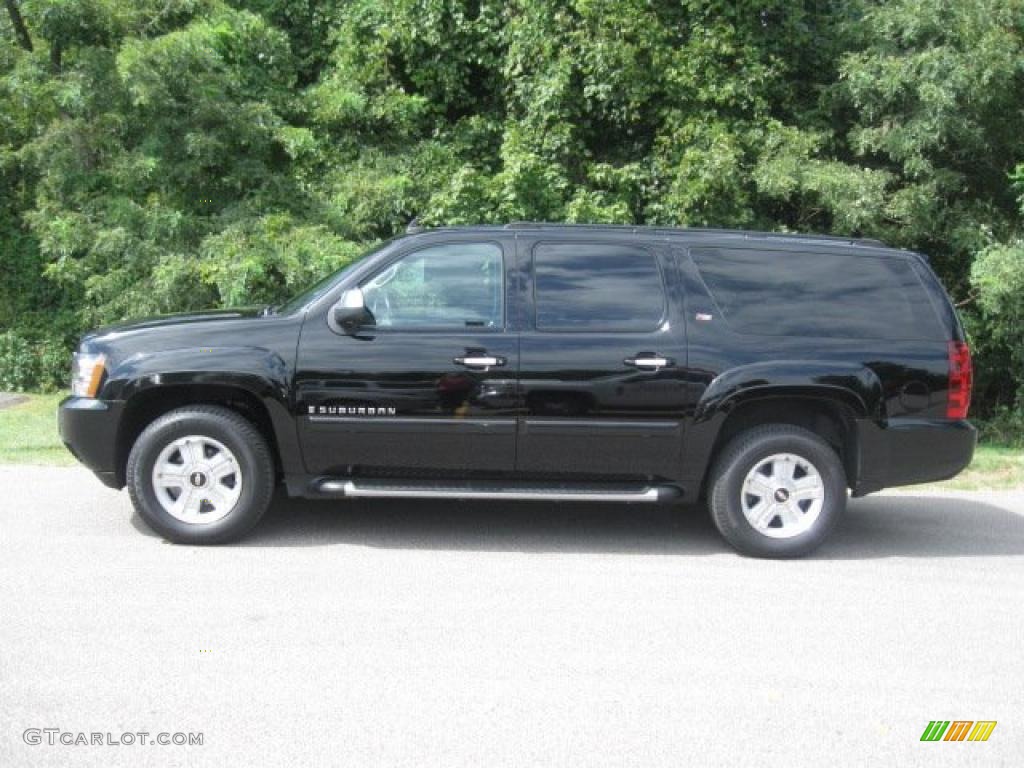 2007 Suburban 1500 Z71 4x4 - Black / Light Titanium/Ebony photo #6