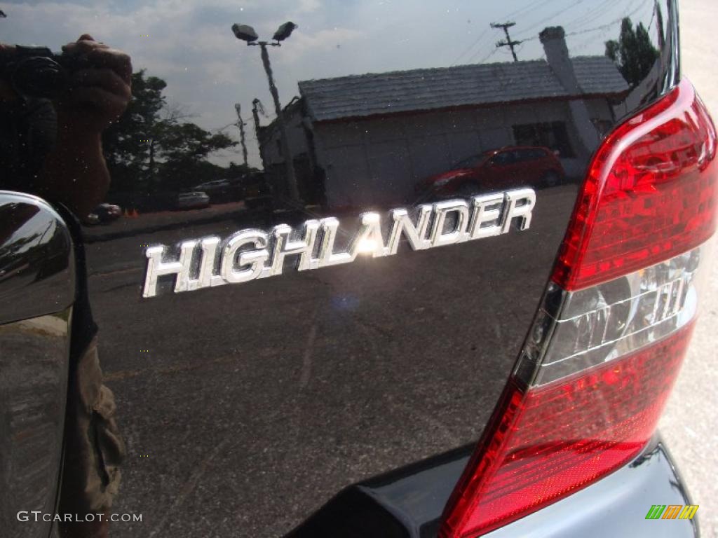 2007 Highlander V6 4WD - Black / Ivory Beige photo #6
