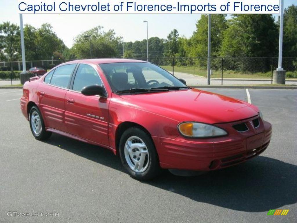 Bright Red Pontiac Grand Am