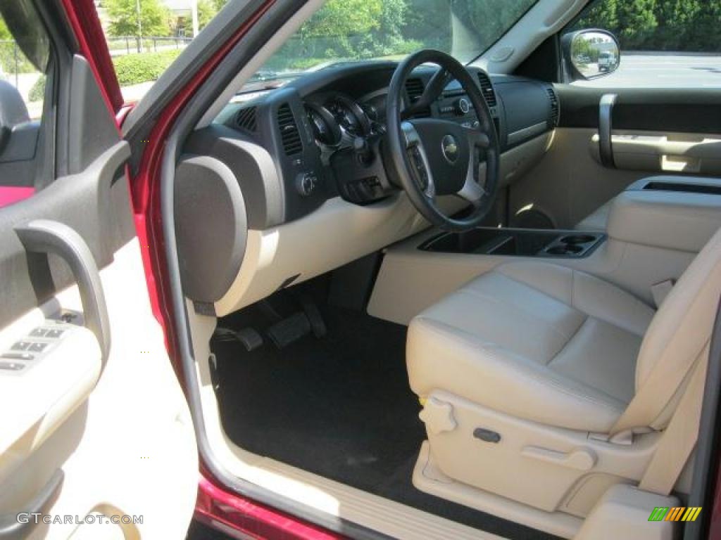 2007 Silverado 1500 LT Extended Cab - Sport Red Metallic / Tan photo #4