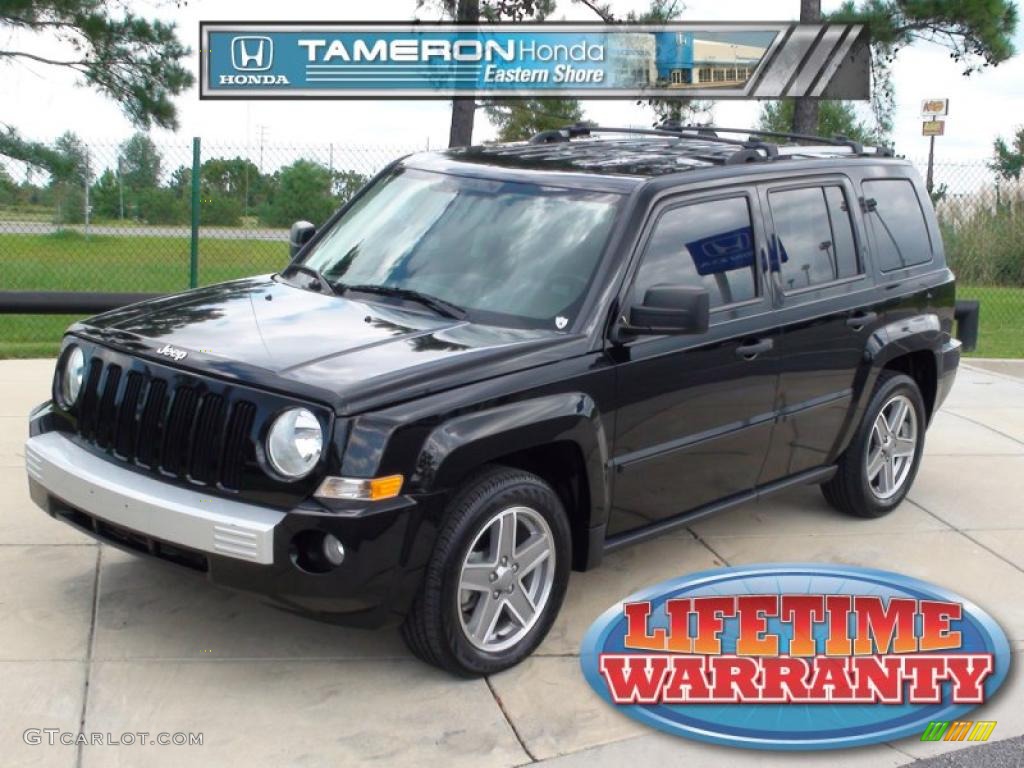 2007 Patriot Limited - Black Clearcoat / Pastel Slate Gray photo #1