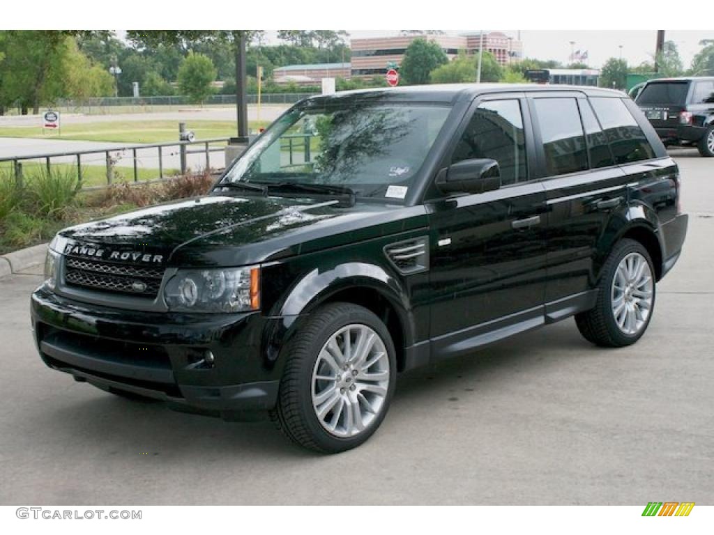 2011 Range Rover Sport HSE LUX - Santorini Black Metallic / Ebony/Ebony photo #2