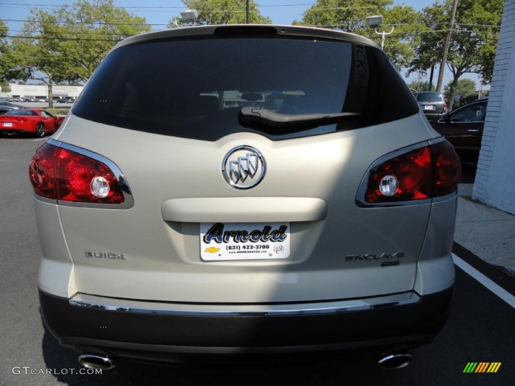 2008 Enclave CXL - Gold Mist Metallic / Cashmere/Cocoa photo #5