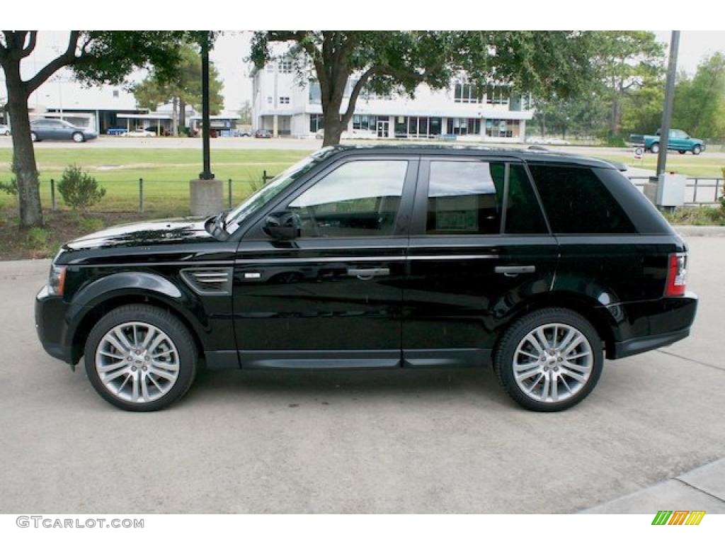 2011 Range Rover Sport HSE LUX - Santorini Black Metallic / Ebony/Ebony photo #6