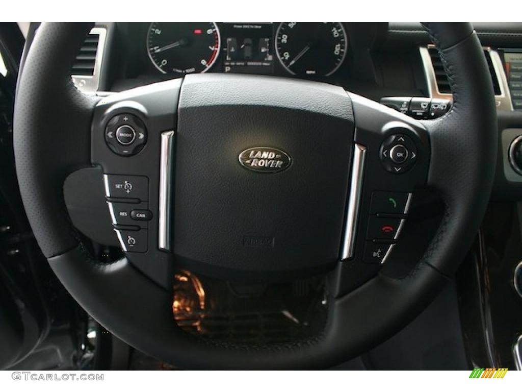2011 Range Rover Sport HSE LUX - Santorini Black Metallic / Ebony/Ebony photo #9