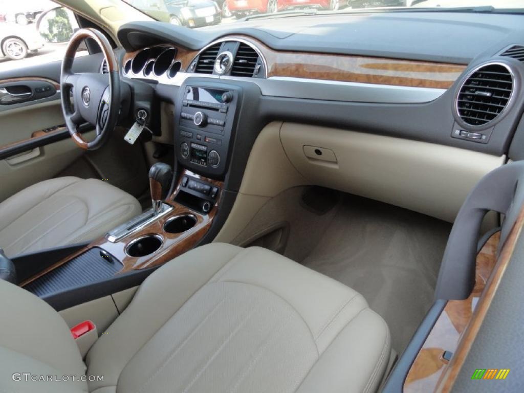 2008 Enclave CXL - Gold Mist Metallic / Cashmere/Cocoa photo #14