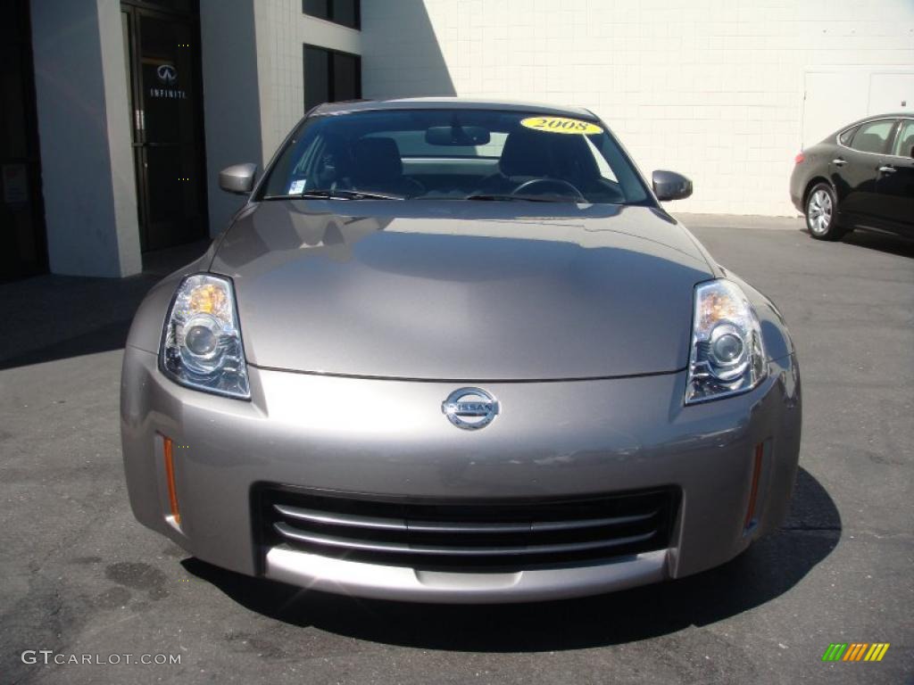 2008 350Z Touring Coupe - Carbon Silver / Charcoal photo #2