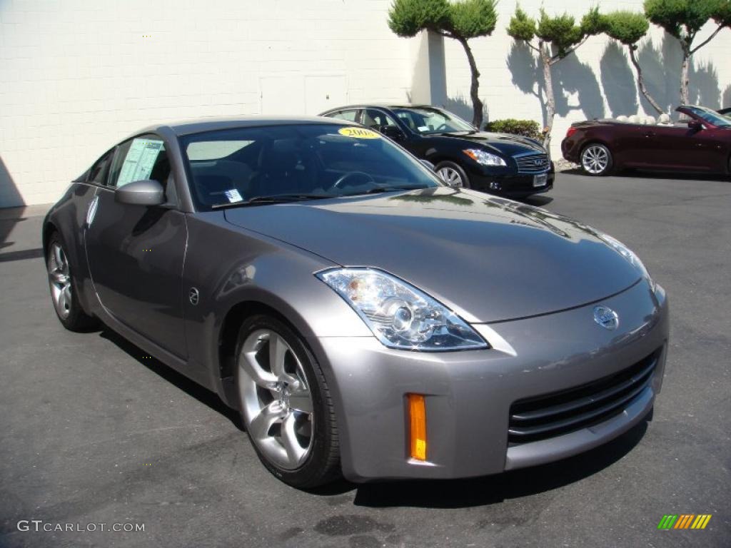 2008 350Z Touring Coupe - Carbon Silver / Charcoal photo #3