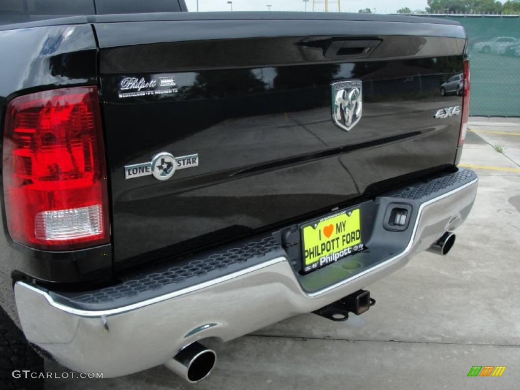 2009 Ram 1500 Lone Star Edition Crew Cab 4x4 - Brilliant Black Crystal Pearl / Dark Slate Gray photo #26