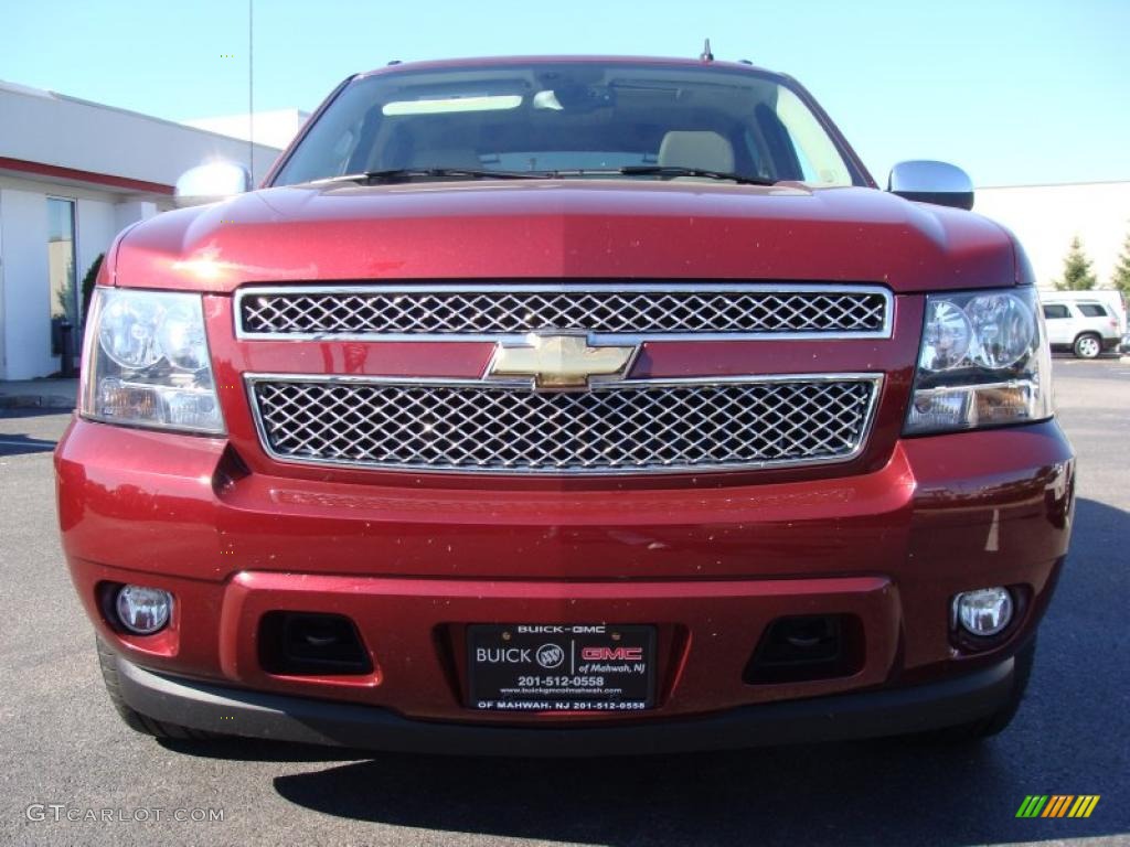 2008 Avalanche LTZ 4x4 - Deep Ruby Red Metallic / Dark Titanium/Light Titanium photo #3