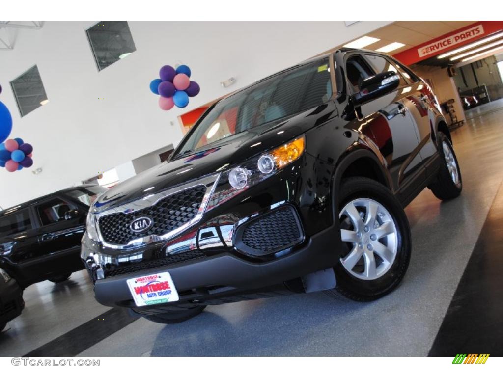 2011 Sorento LX - Ebony Black / Gray photo #2