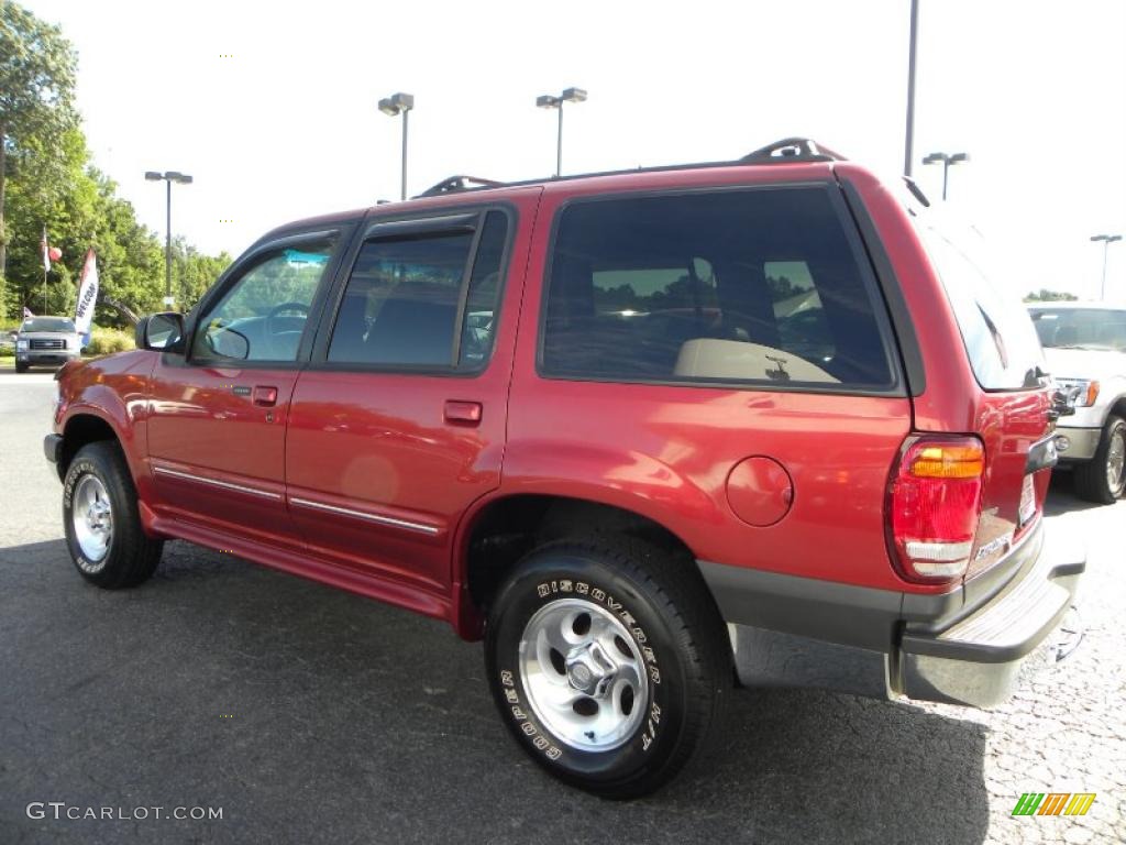 1999 Explorer XLT 4x4 - Toreador Red Metallic / Medium Graphite Grey photo #25