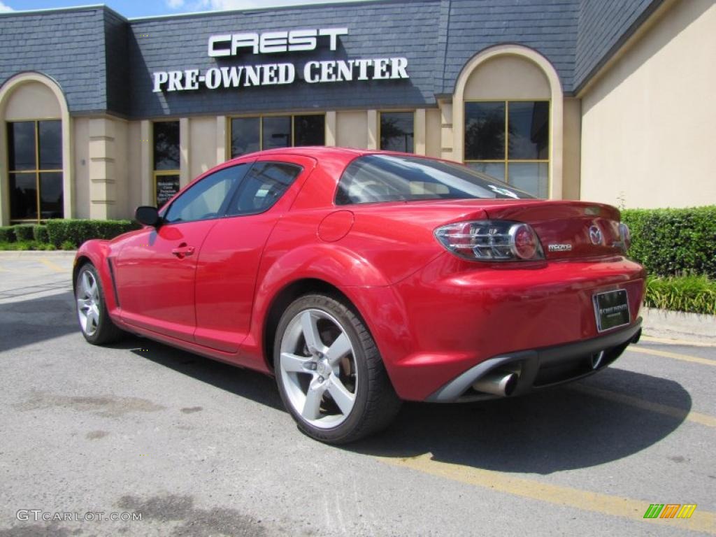 2004 RX-8  - Velocity Red Mica / Black/Chapparal photo #5