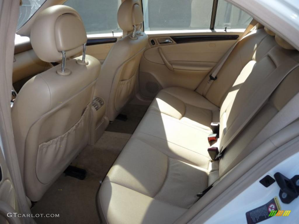 2002 C 240 Sedan - Alabaster White / Java photo #9