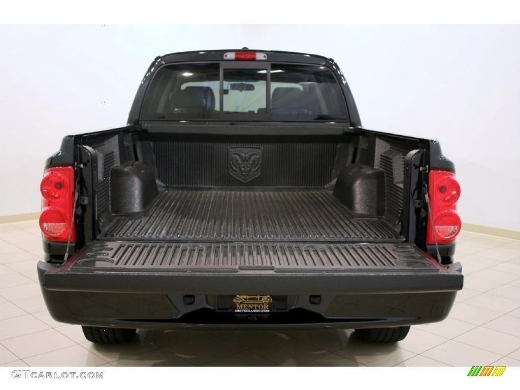 2008 Dakota Big Horn Crew Cab 4x4 - Brilliant Black / Dark Slate Gray/Medium Slate Gray photo #19