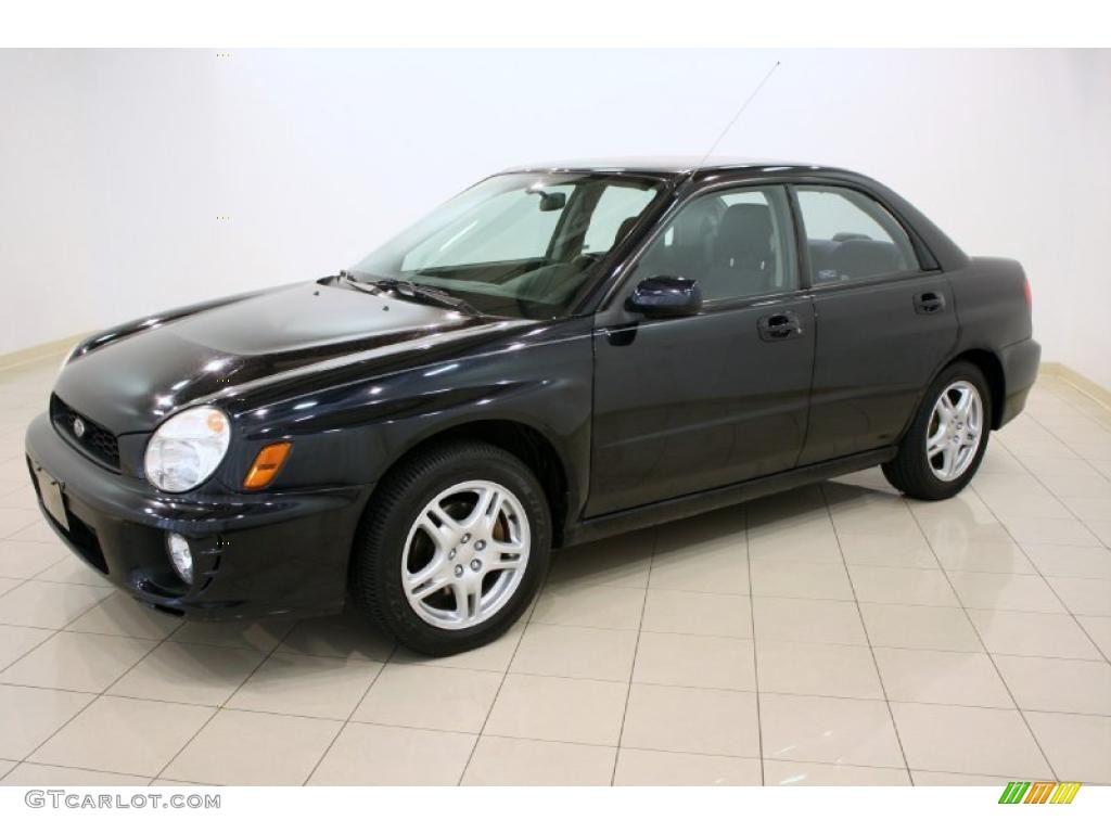 2003 Midnight Black Pearl Subaru Impreza 2.5 RS Sedan 35999405 Photo 3 Car