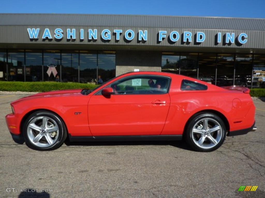 2010 Mustang GT Premium Coupe - Torch Red / Brick Red photo #1