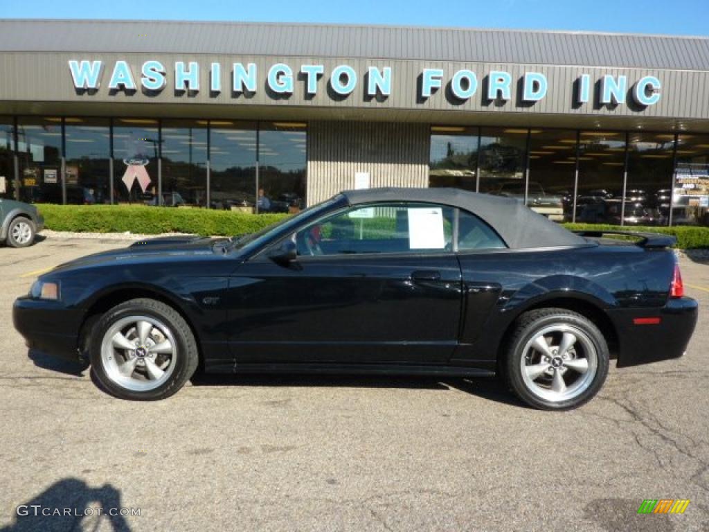 2001 Mustang GT Convertible - Black / Dark Charcoal photo #1