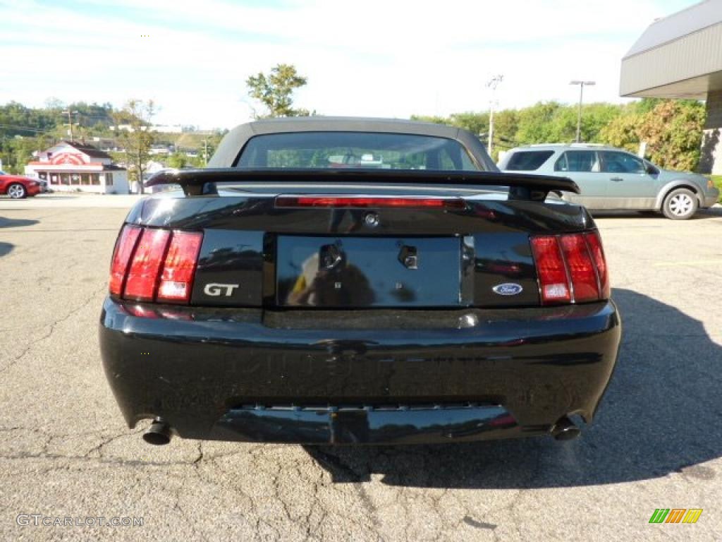 2001 Mustang GT Convertible - Black / Dark Charcoal photo #3