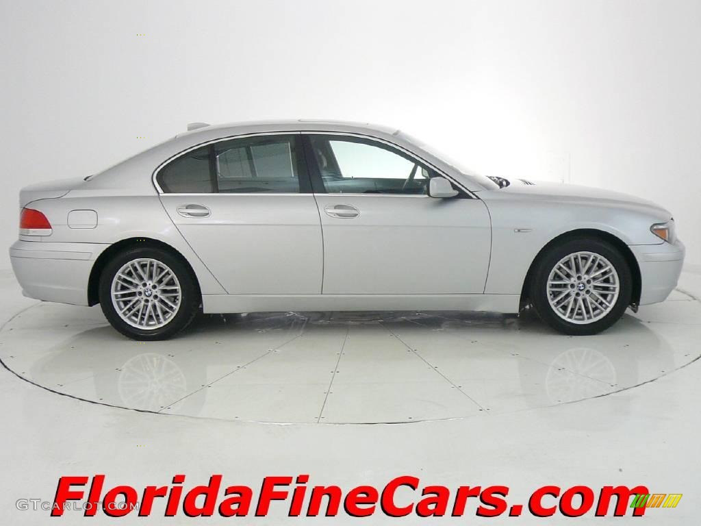 2004 7 Series 745i Sedan - Titanium Silver Metallic / Black/Black photo #4