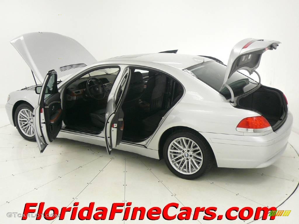 2004 7 Series 745i Sedan - Titanium Silver Metallic / Black/Black photo #8