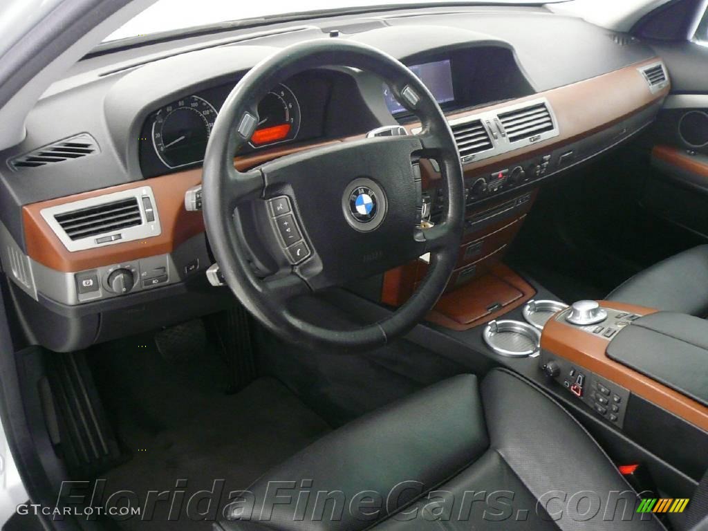 2004 7 Series 745i Sedan - Titanium Silver Metallic / Black/Black photo #13