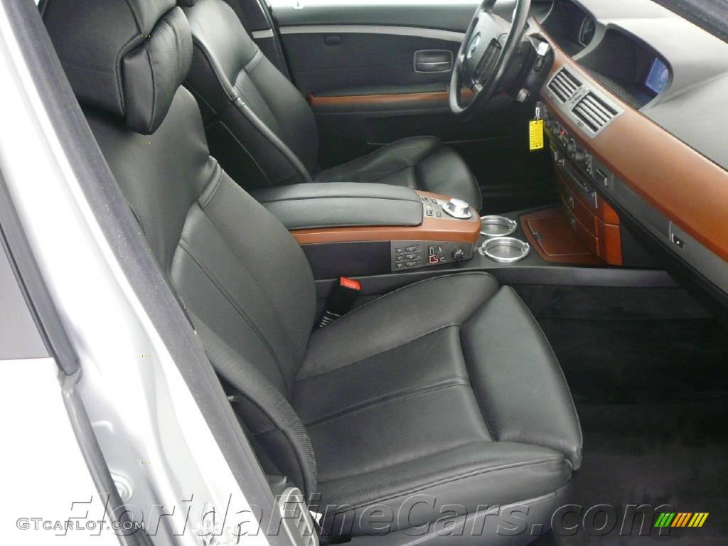 2004 7 Series 745i Sedan - Titanium Silver Metallic / Black/Black photo #14