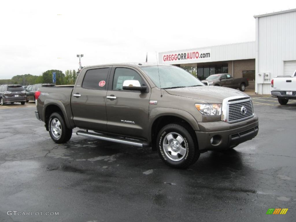 2010 Tundra Limited CrewMax 4x4 - Pyrite Brown Mica / Sand Beige photo #1