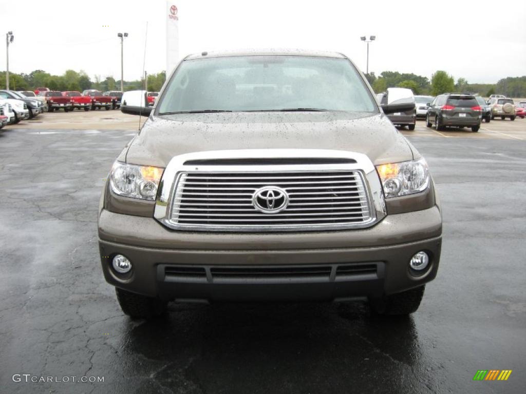 2010 Tundra Limited CrewMax 4x4 - Pyrite Brown Mica / Sand Beige photo #2