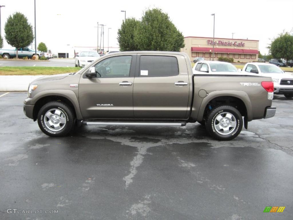 2010 Tundra Limited CrewMax 4x4 - Pyrite Brown Mica / Sand Beige photo #3