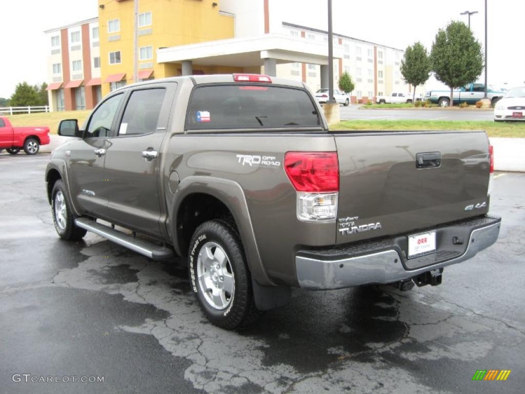 2010 Tundra Limited CrewMax 4x4 - Pyrite Brown Mica / Sand Beige photo #4