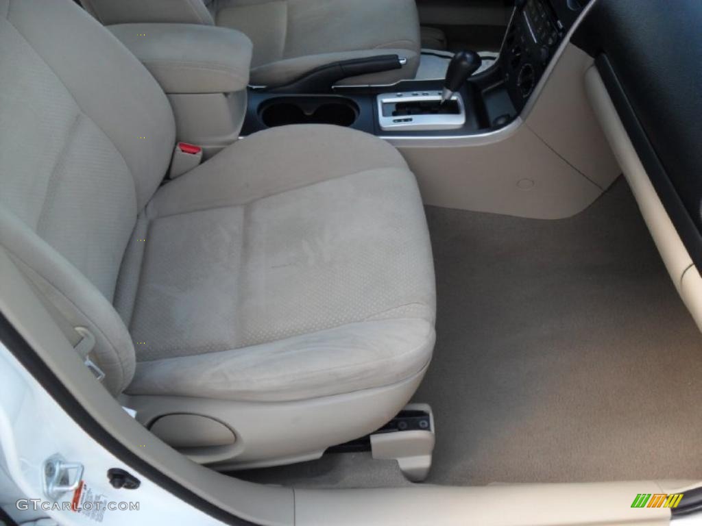 2006 MAZDA6 s Sport Sedan - Performance White / Beige photo #18