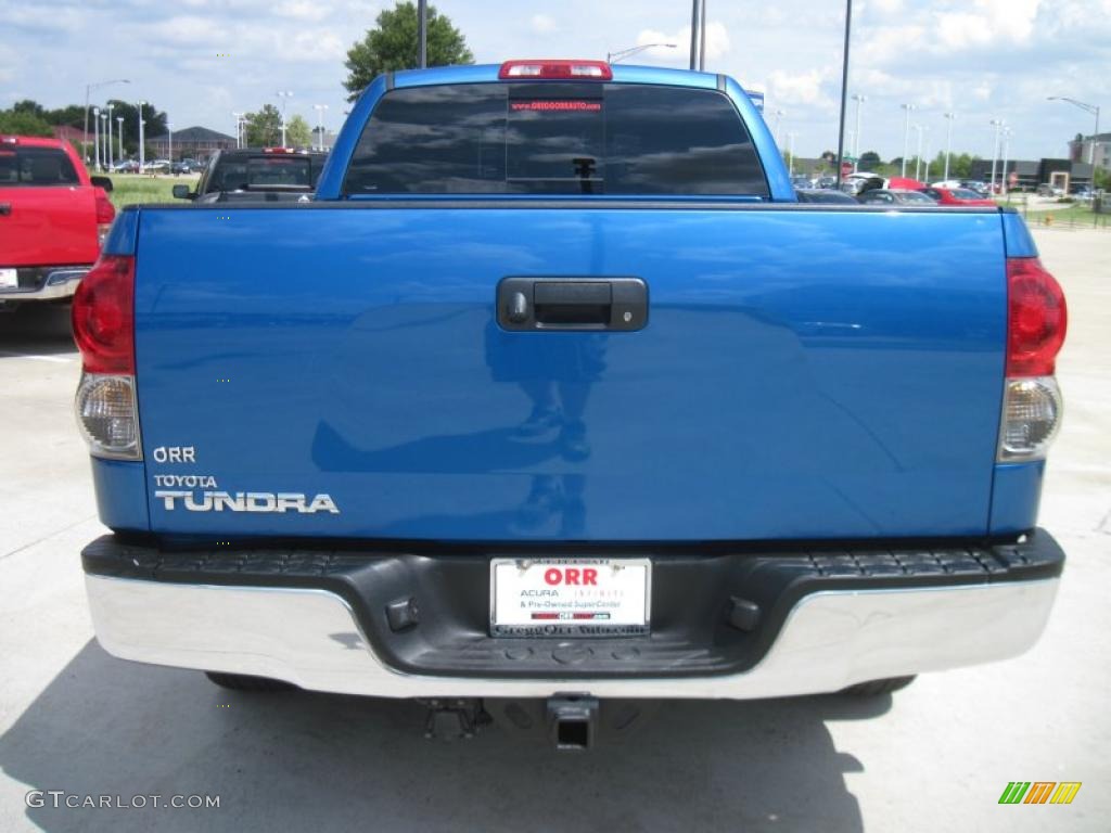 2007 Tundra Limited Double Cab - Blue Streak Metallic / Graphite Gray photo #6