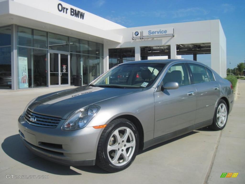 2004 G 35 Sedan - Desert Platinum Metallic / Willow photo #1