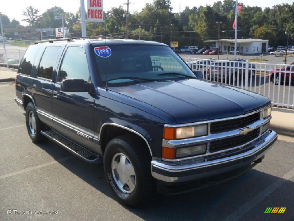 1999 Tahoe LT 4x4 - Indigo Blue Metallic / Gray photo #5