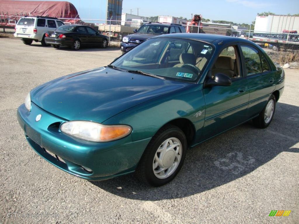 1997 Tracer LS Sedan - Pacific Green Metallic / Medium Prairie Tan photo #2