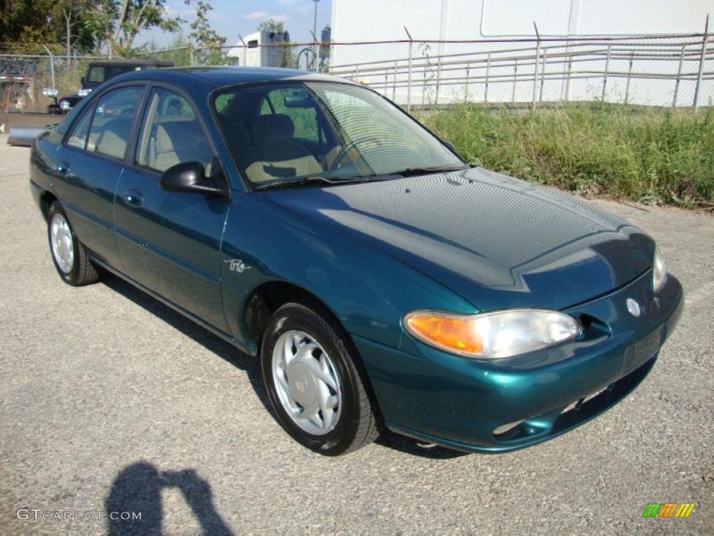 1997 Tracer LS Sedan - Pacific Green Metallic / Medium Prairie Tan photo #4