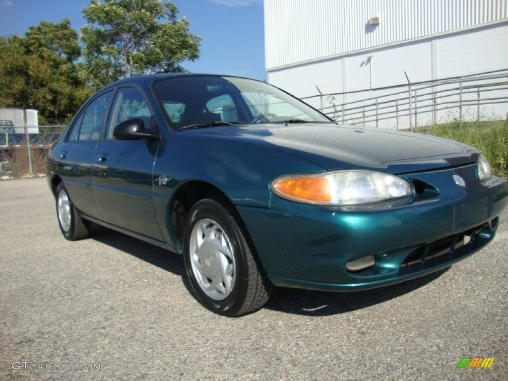 1997 Tracer LS Sedan - Pacific Green Metallic / Medium Prairie Tan photo #5