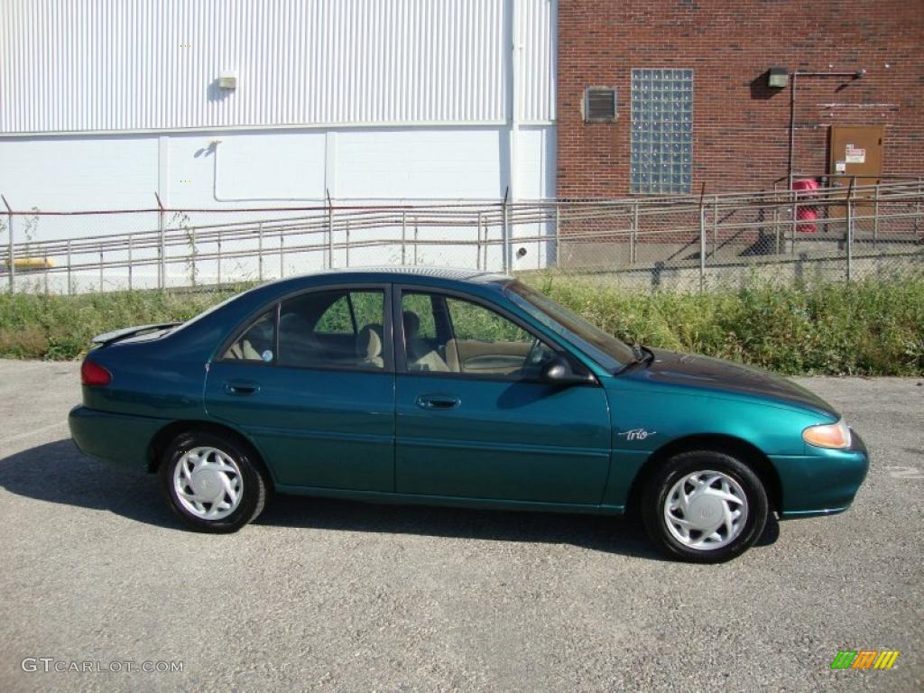 1997 Tracer LS Sedan - Pacific Green Metallic / Medium Prairie Tan photo #6