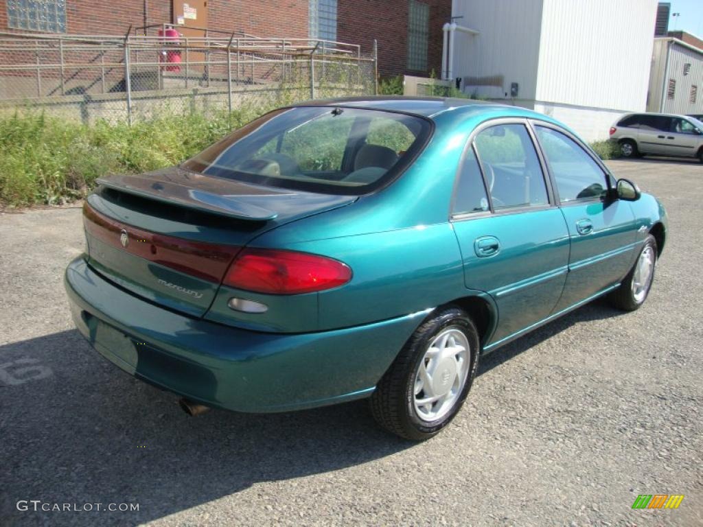 1997 Tracer LS Sedan - Pacific Green Metallic / Medium Prairie Tan photo #7