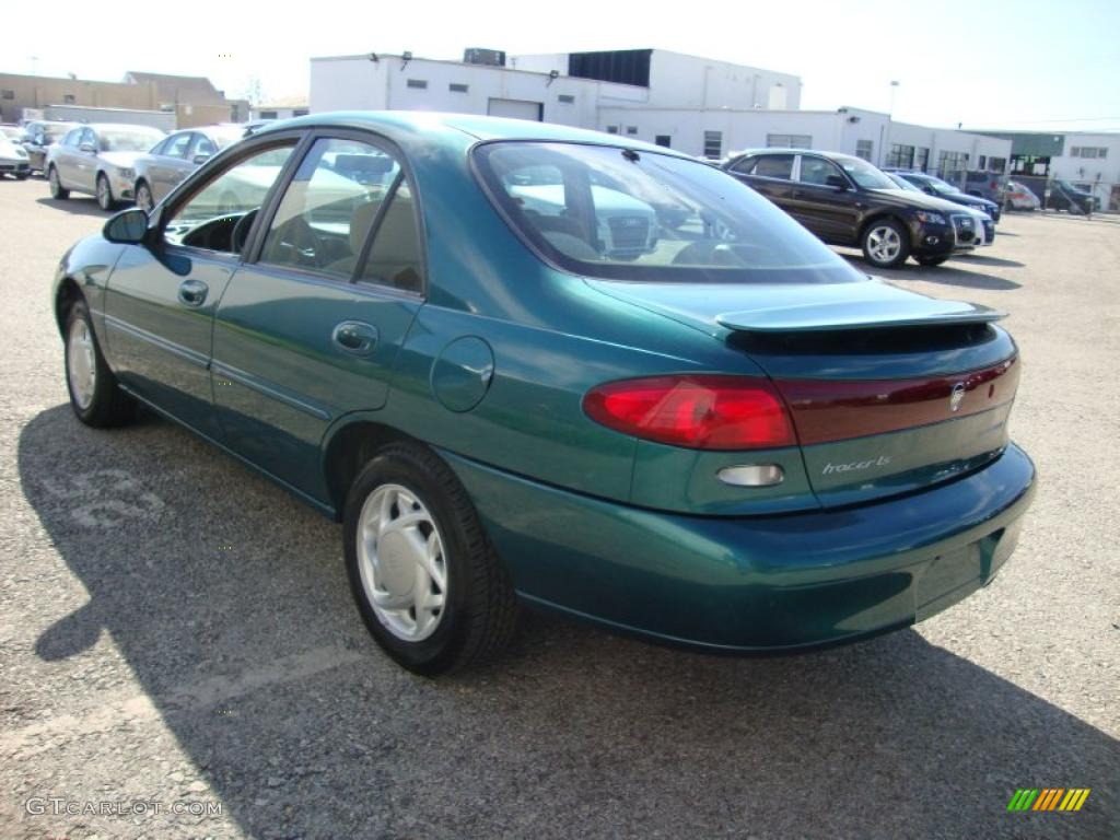 1997 Tracer LS Sedan - Pacific Green Metallic / Medium Prairie Tan photo #9