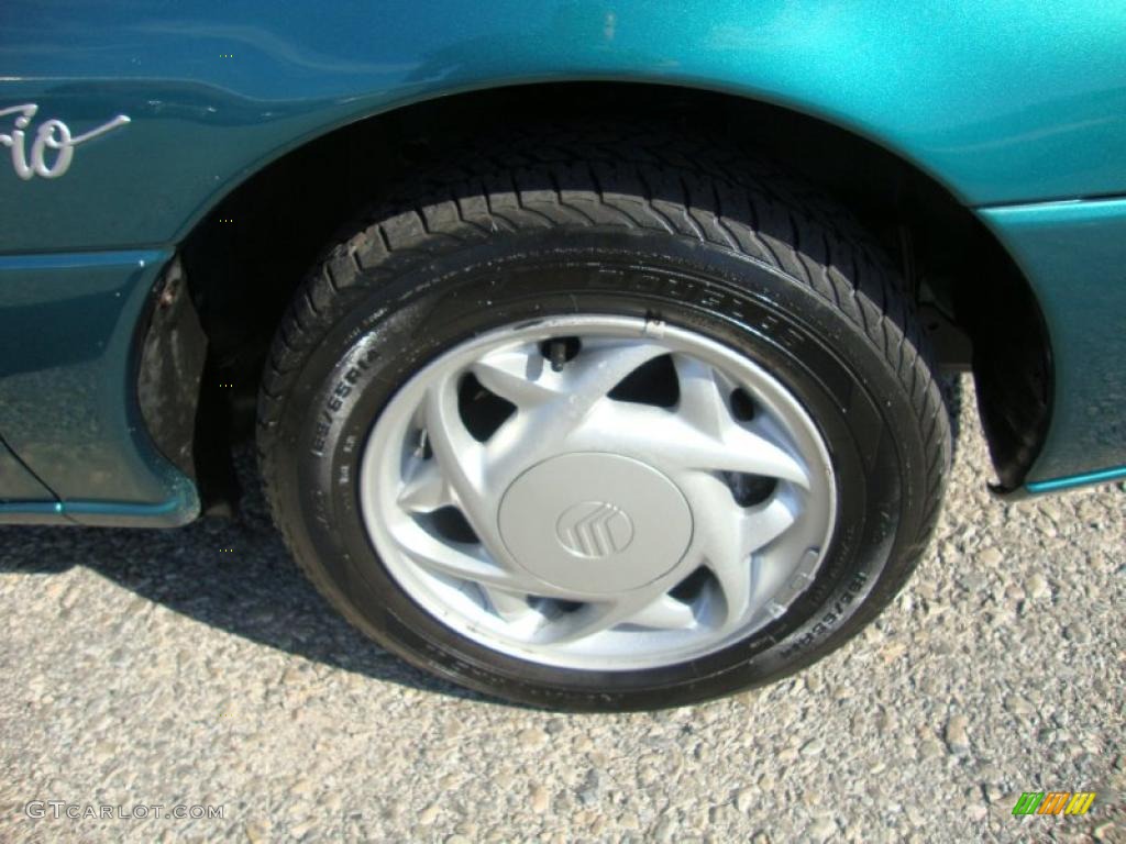 1997 Tracer LS Sedan - Pacific Green Metallic / Medium Prairie Tan photo #28