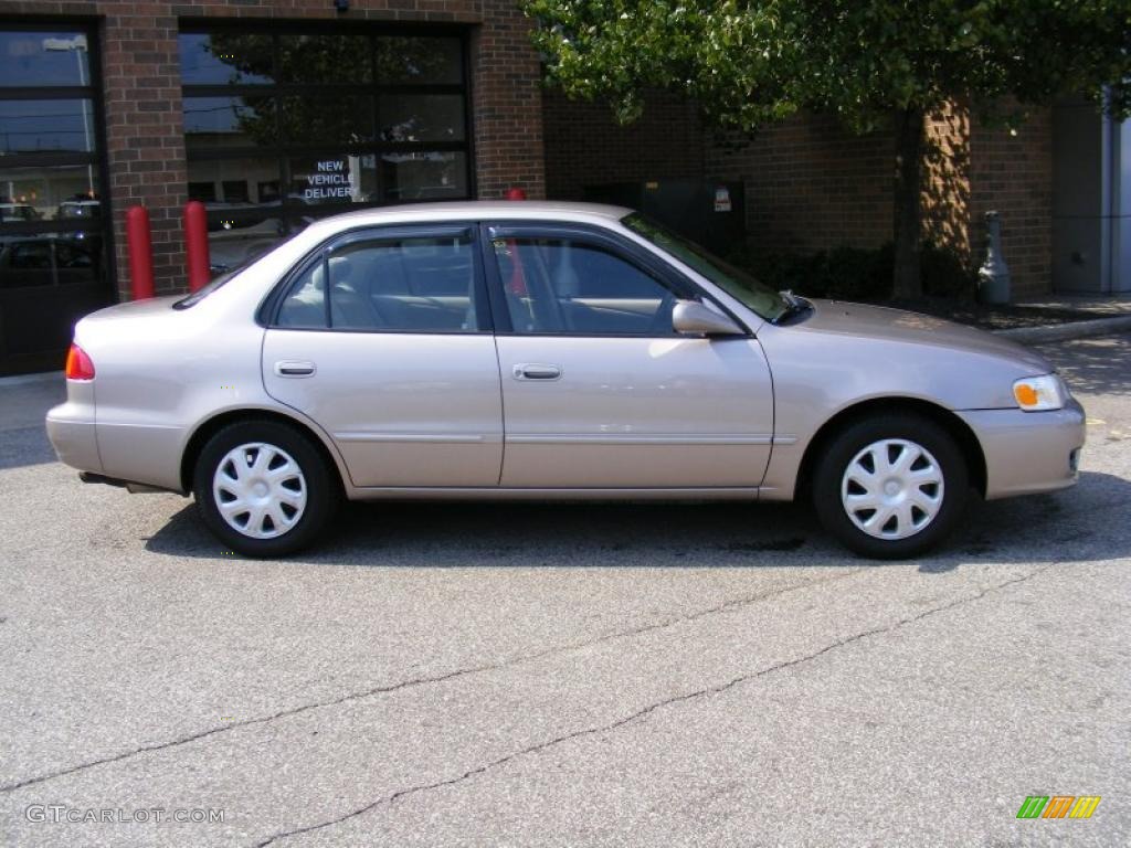 2001 Corolla LE - Sandrift Beige Metallic / Pebble Beige photo #2