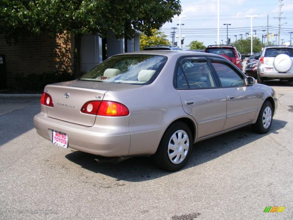 2001 Corolla LE - Sandrift Beige Metallic / Pebble Beige photo #3