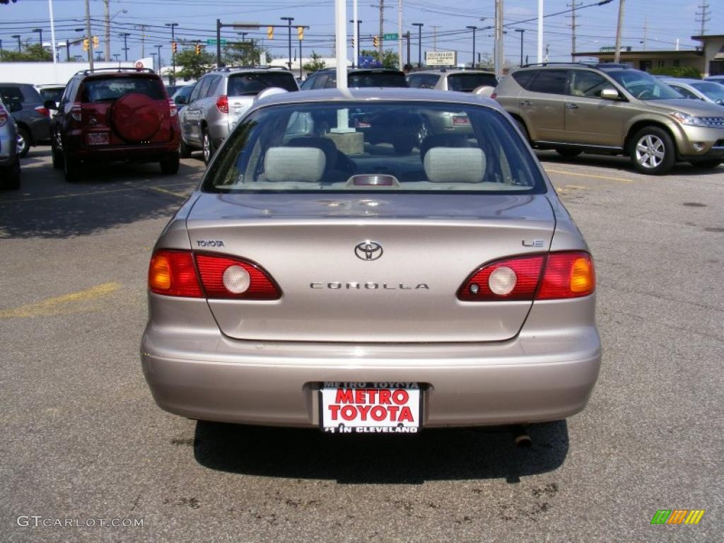 2001 Corolla LE - Sandrift Beige Metallic / Pebble Beige photo #4