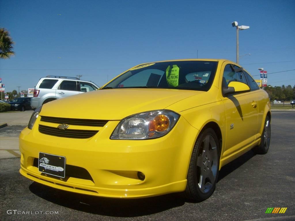 2005 Cobalt SS Supercharged Coupe - Rally Yellow / Ebony photo #7
