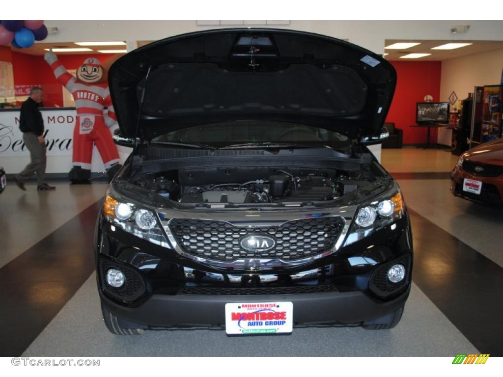 2011 Sorento EX V6 AWD - Ebony Black / Black photo #26